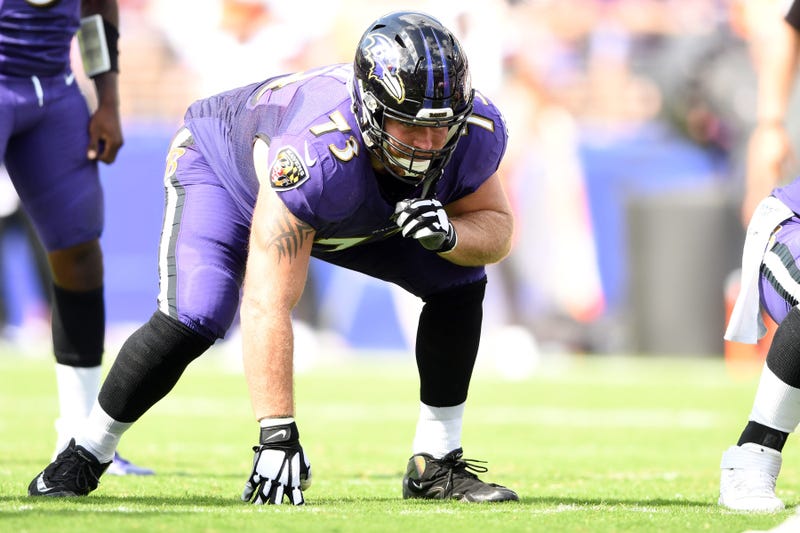 Marshal Yanda lines up on offense