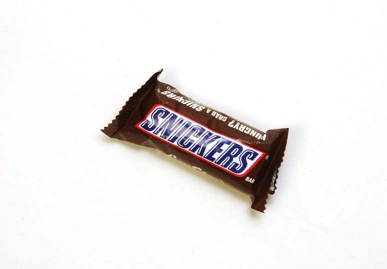 Snickers, Candy, Bar, Chocolate,White Background