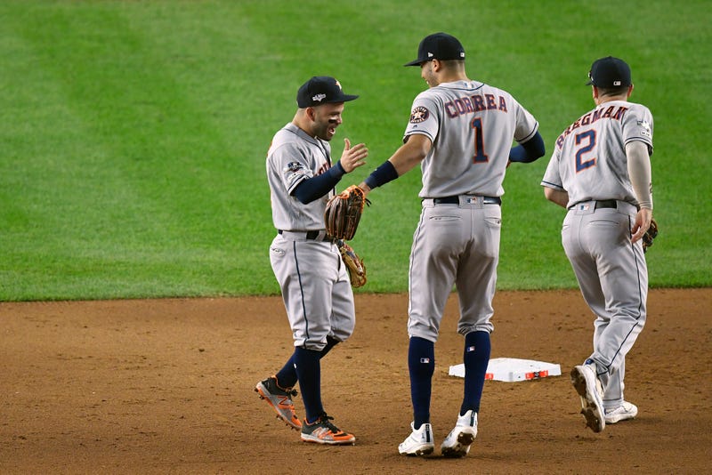 Jose Altuve, Carlos Correa and Alex Bregman