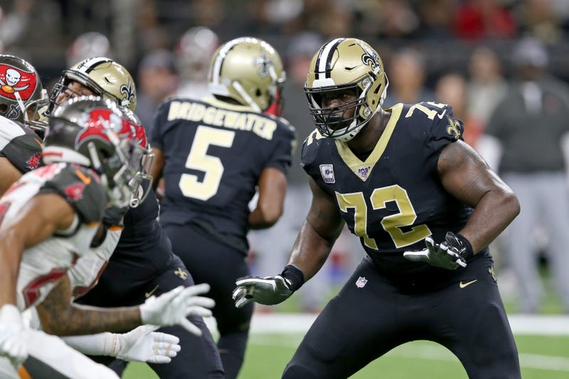 New Orleans Saints offensive tackle Terron Armstead (72) blocks in the second half against the Tampa Bay Buccaneers at the Mercedes-Benz Superdome.