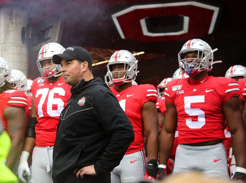 Ohio State Buckeyes head coach Ryan Day before the game against the Wisconsin Badgers at Ohio Stadium. 