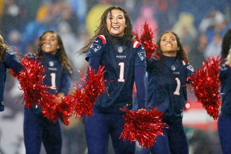 Oct 27, 2019; Foxborough, MA, USA; New England Patriots cheerleaders perform during the second half against the Cleveland Browns at Gillette Stadium. Mandatory Credit: Greg M. Cooper-USA TODAY Sports