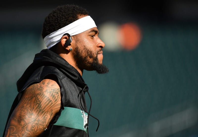 Philadelphia Eagles wide receiver DeSean Jackson (10) during pregame warmups against the Chicago Bears at Lincoln Financial Field.