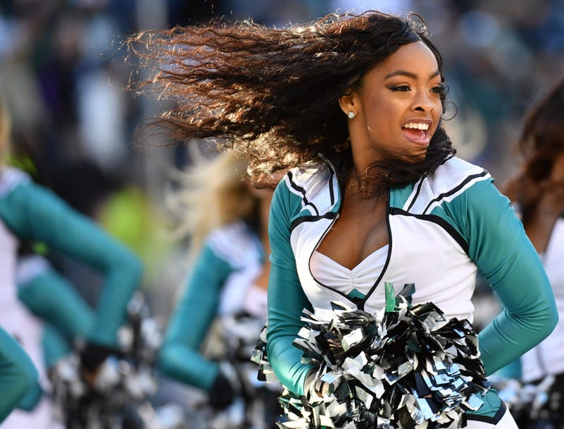 Nov 3, 2019; Philadelphia, PA, USA; Philadelphia Eagles cheerleader performs during the third quarter against the Chicago Bears at Lincoln Financial Field. Mandatory Credit: Eric Hartline-USA TODAY Sports