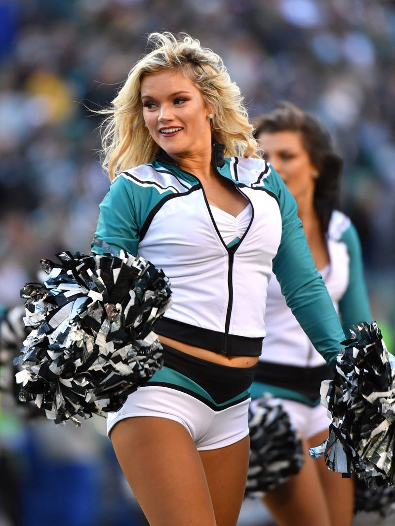 Nov 3, 2019; Philadelphia, PA, USA; Philadelphia Eagles cheerleader performs during the third quarter against the Chicago Bears at Lincoln Financial Field. Mandatory Credit: Eric Hartline-USA TODAY Sports