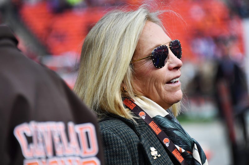 Nov 10, 2019; Cleveland, OH, USA; Cleveland Browns owner Dee Haslam before the game between the Cleveland Browns and the Buffalo Bills during the first half at FirstEnergy Stadium. Mandatory Credit: Ken Blaze-USA TODAY Sports