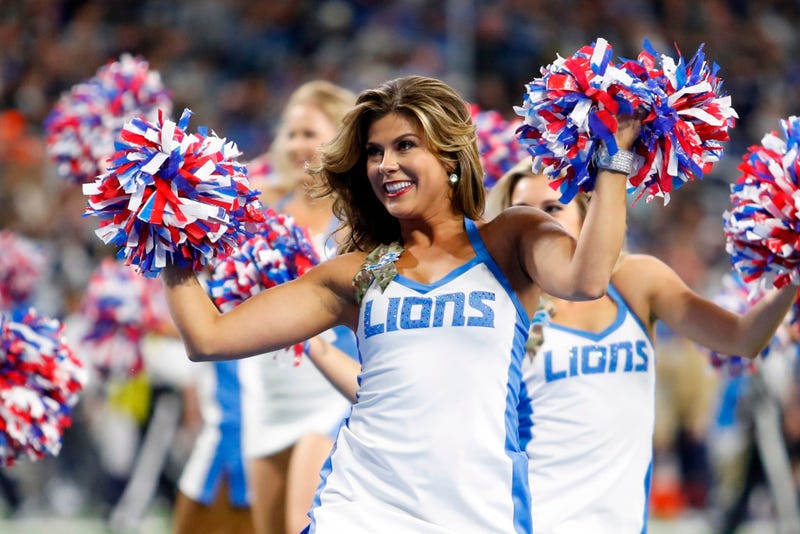 Nov 17, 2019; Detroit, MI, USA; Detroit Lions cheerleaders perform during the game against the Dallas Cowboys at Ford Field. Mandatory Credit: Raj Mehta-USA TODAY Sports