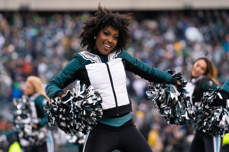 Nov 24, 2019; Philadelphia, PA, USA; Philadelphia Eagles cheerleaders perform during the third quarter of a game against the Seattle Seahawks at Lincoln Financial Field. Mandatory Credit: Bill Streicher-USA TODAY Sports