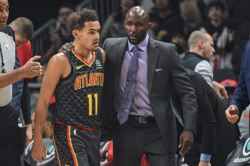 Atlanta Hawks PG Trae Young and HC Lloyd Pierce