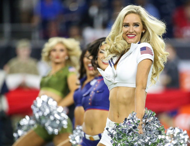 Nov 21, 2019; Houston, TX, USA; Houston Texans cheerleaders perform during the first half against the Indianapolis Colts at NRG Stadium. Mandatory Credit: Kirby Lee-USA TODAY Sports