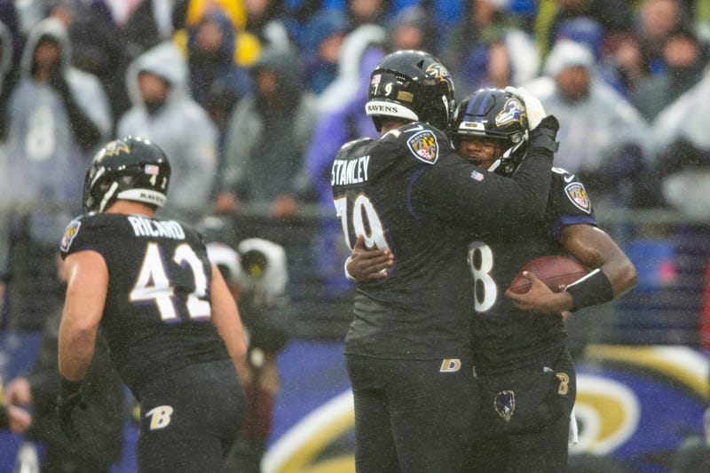 Lamar Jackson and Ronnie Stanley