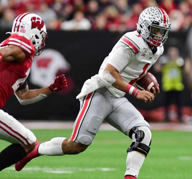 Ohio State quarterback Justin Fields