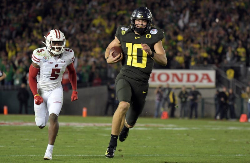Justin Herbert Oregon Ducks 2020 Rose Bowl