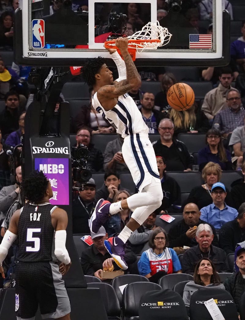 Ja Morant Kings Game Jan 2 2020