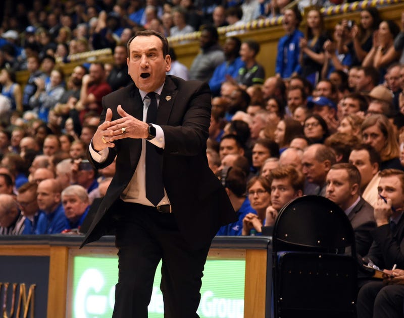 Durham, North Carolina, USA;Duke Blue Devils head coach Mike Krzyzewski 