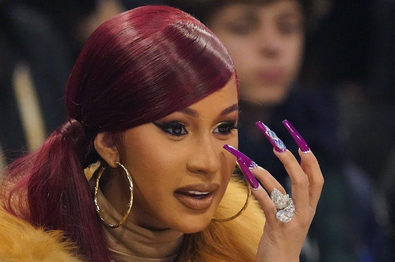 Cardi B, Sideline, NBA All Star Game