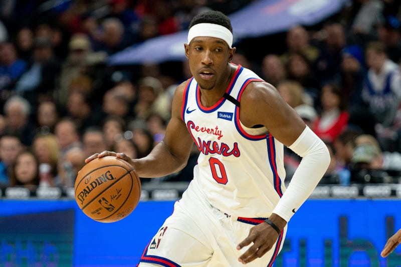Philadelphia 76ers guard Josh Richardson (0) dribbles the ball against the New York Knicks during the third quarter at Wells Fargo Center.