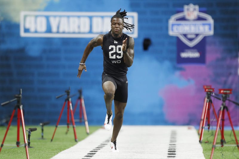 Jerry Jeudy at the NFL Combine 