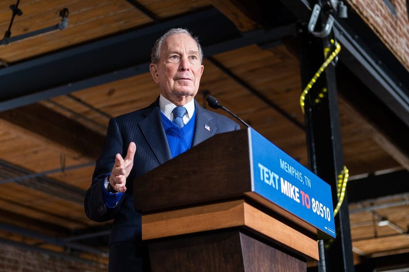 Mike Bloomberg delievers a speech