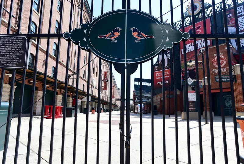 An empty Oriole Park on what should have been opening day