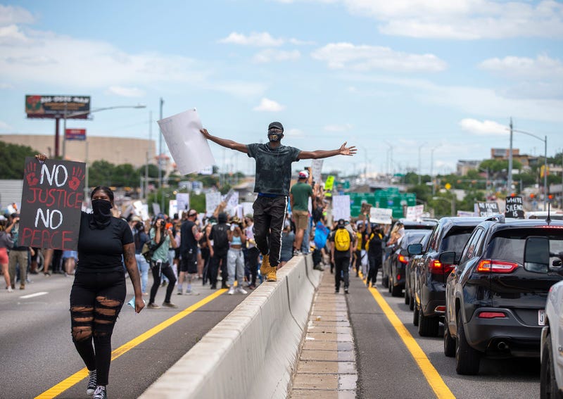 Protests at APD Headquarters in Downtown Austin