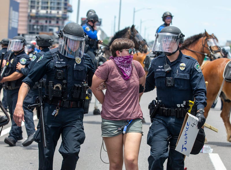 Protests in downtown Austin