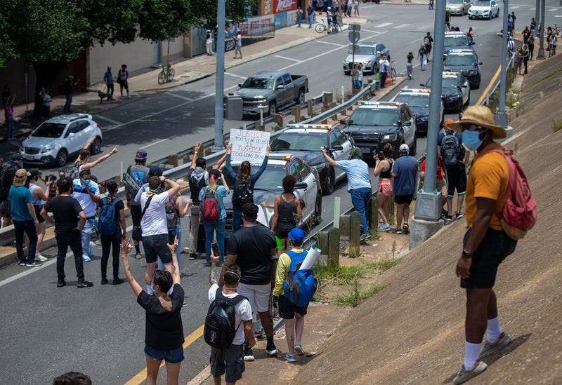 Protests in downtown Austin