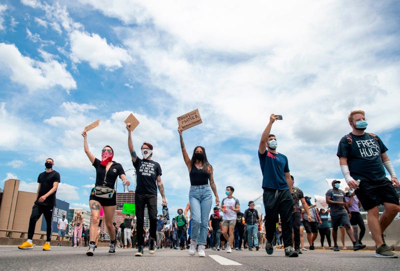 Protests in downtown Austin