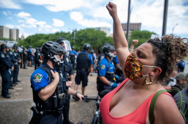 Protests in downtown Austin
