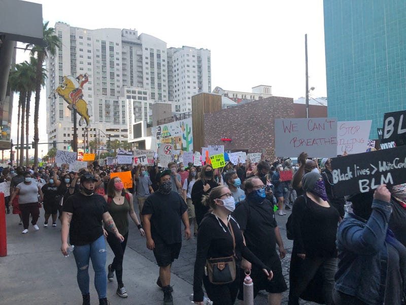 Protest march through downtown on 5-30-20