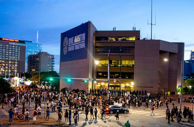 Protests in downtown Austin