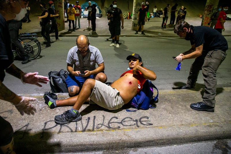 Protests in downtown Austin