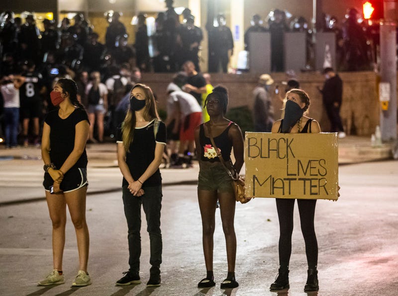 Protests in downtown Austin