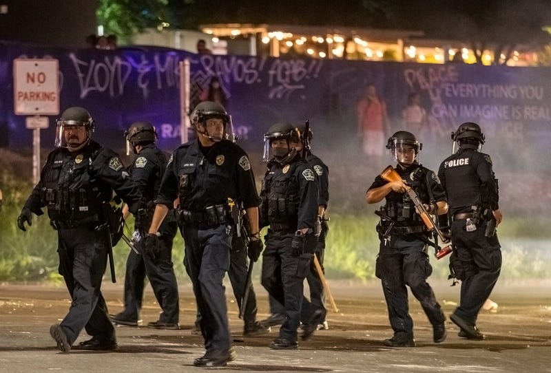 Protests in downtown Austin