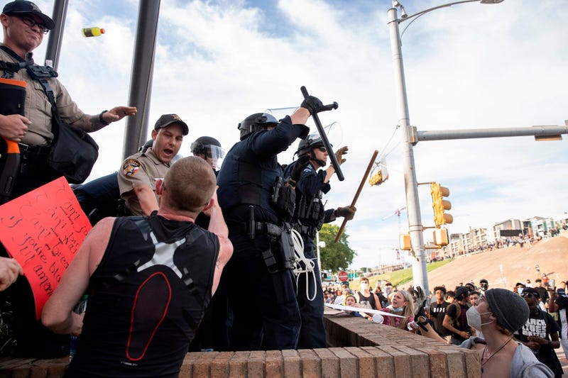 Protests in downtown Austin