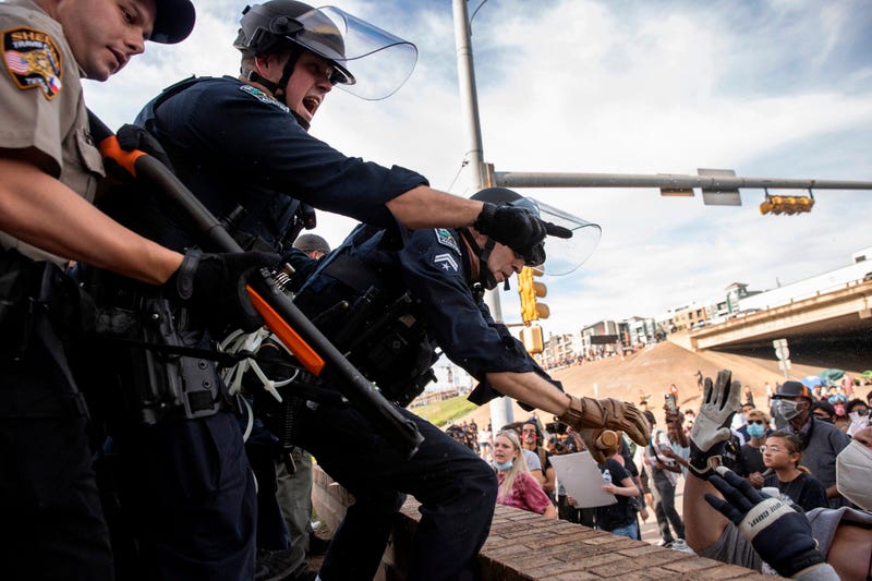 Protests in downtown Austin