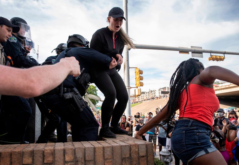 Protests in downtown Austin