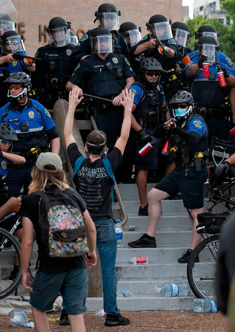 Protests in downtown Austin