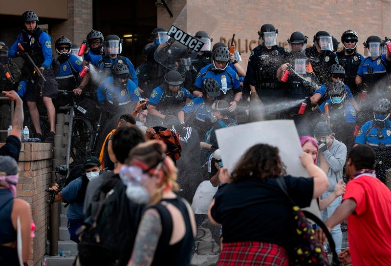 Protests in downtown Austin
