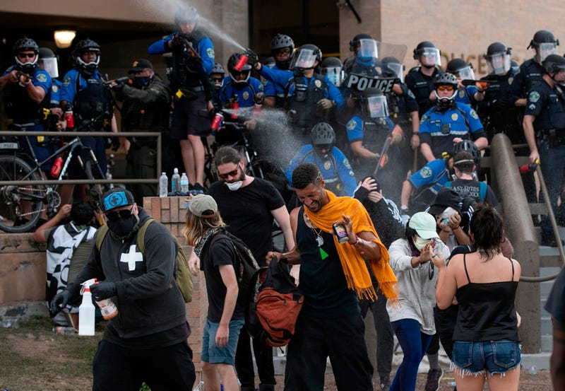 Protests in downtown Austin