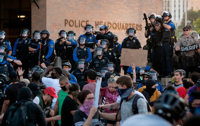 Protests in downtown Austin