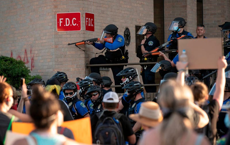 Protests in downtown Austin