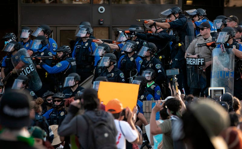 Protests in downtown Austin