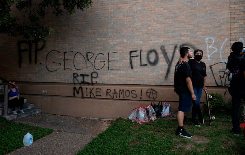 Protests in downtown Austin