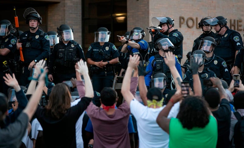 Protests in downtown Austin