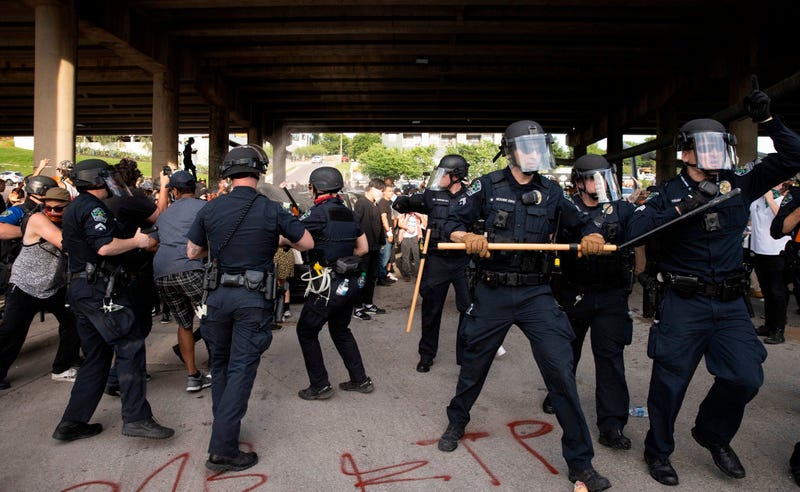 Protests in downtown Austin