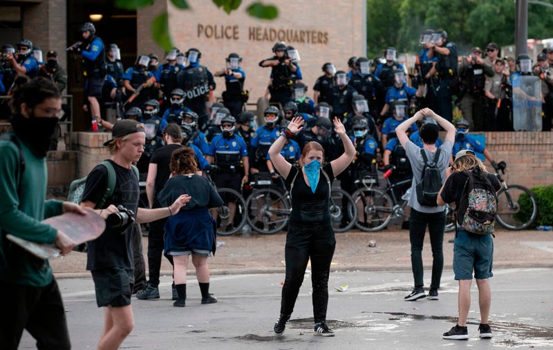 Protests in downtown Austin