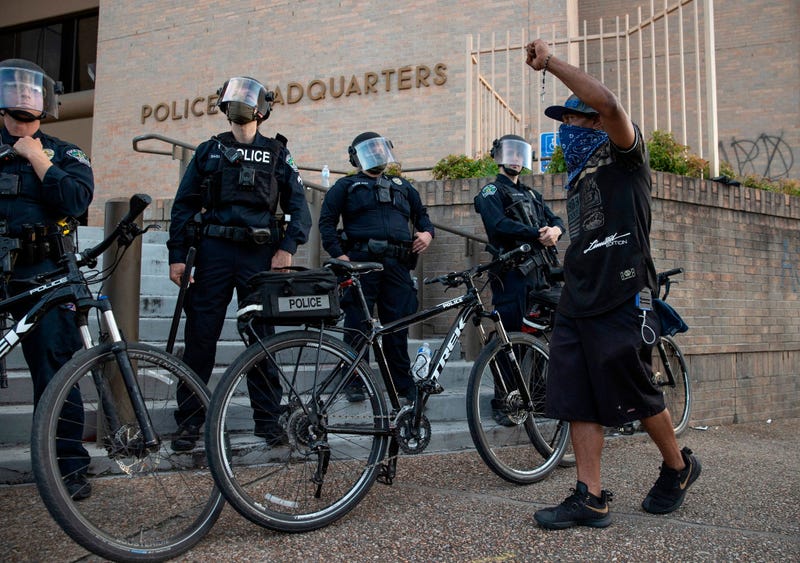 Protests in downtown Austin