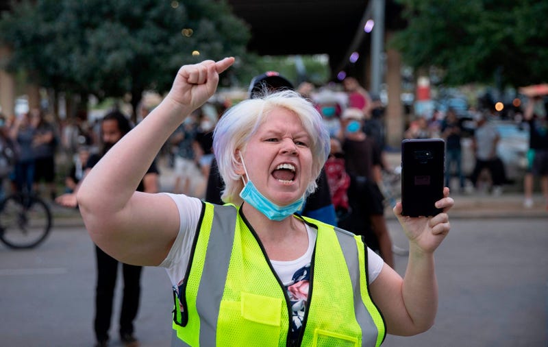 Protests in downtown Austin