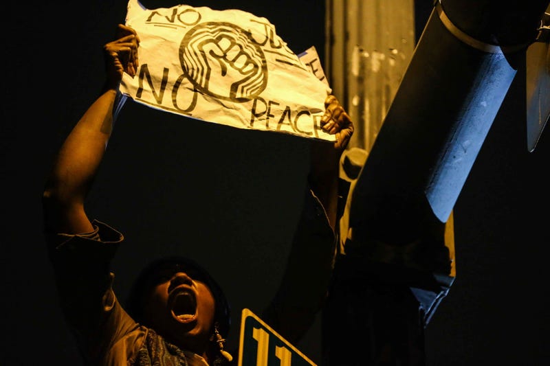 Protests in downtown Austin